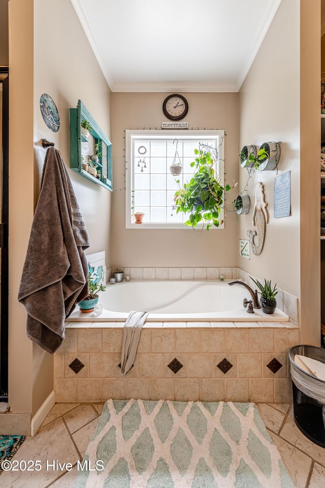 220 Everett Yopp Dr, Sneads Ferry, NC 28460 - full bath with a bath and crown molding