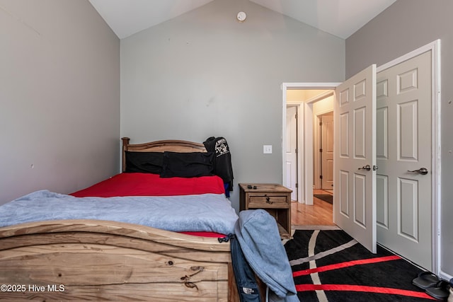 220 Everett Yopp Dr, Sneads Ferry, NC 28460 - bedroom featuring high vaulted ceiling