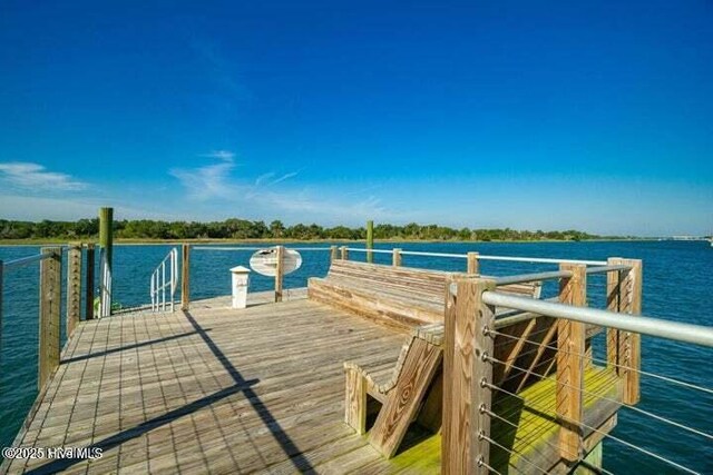 435 Goldeneye Ct, Beaufort, NC 28516 - dock with a water view
