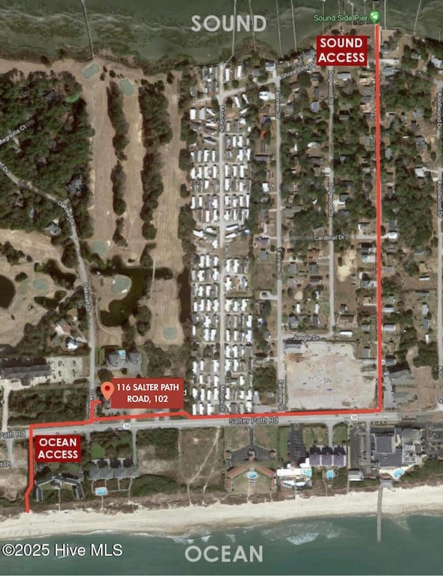 116 Salter Path Rd Unit 102Seabrook, Pine Knoll Shores, NC 28512 - map / location