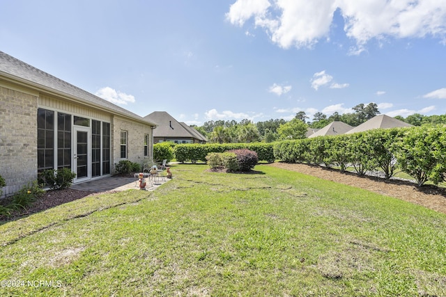 view of yard with a patio