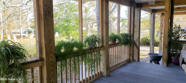 view of sunroom / solarium