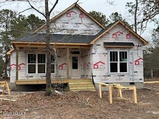 view of unfinished property