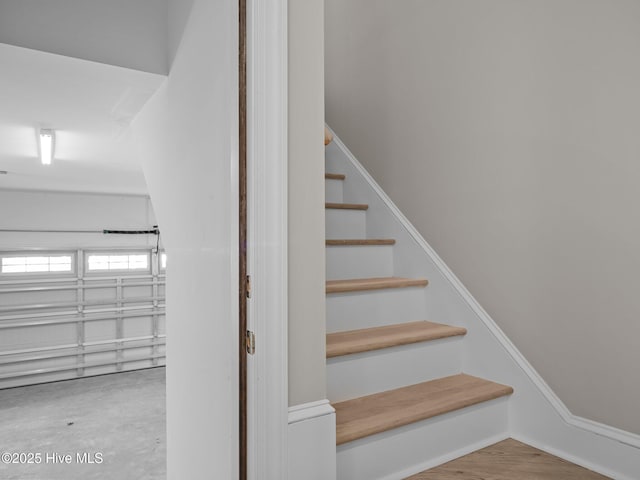 view of stairway
