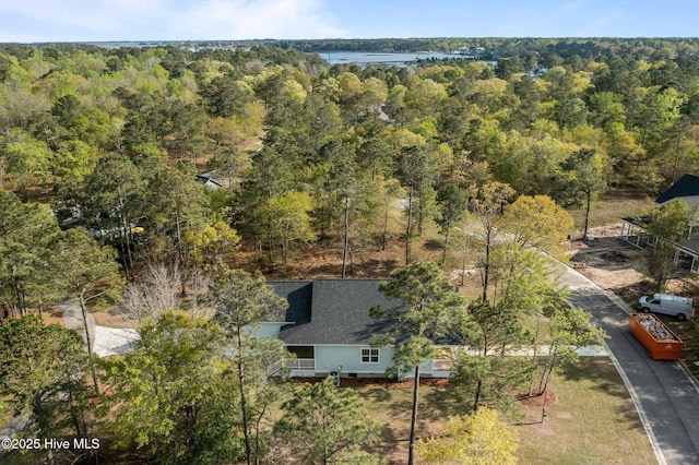 aerial view with a view of trees