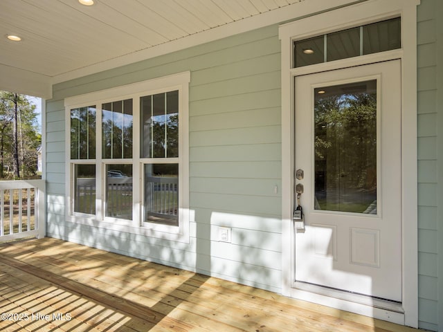 view of property entrance