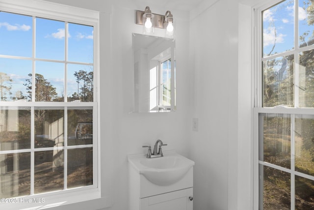 bathroom featuring vanity