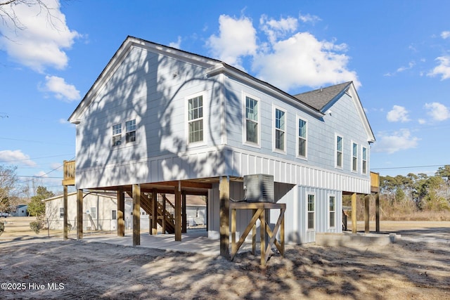 view of raised beach house