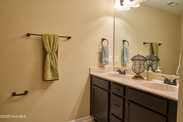 bathroom with vanity