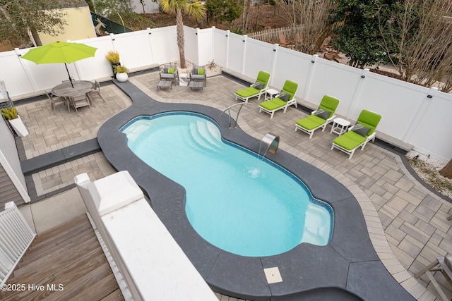 view of pool with a patio