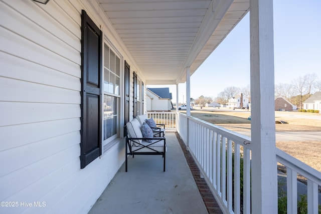 balcony with covered porch