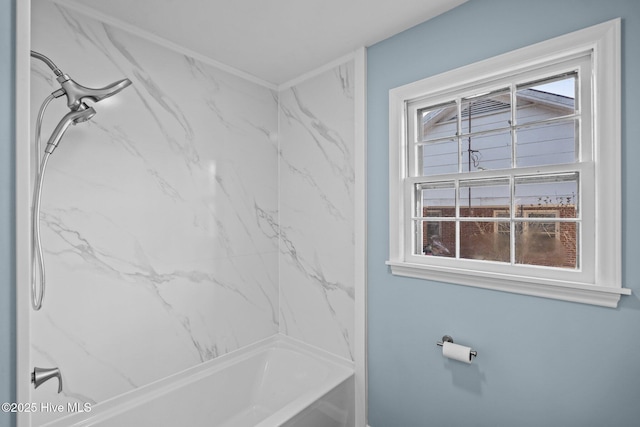 bathroom featuring shower / bathing tub combination