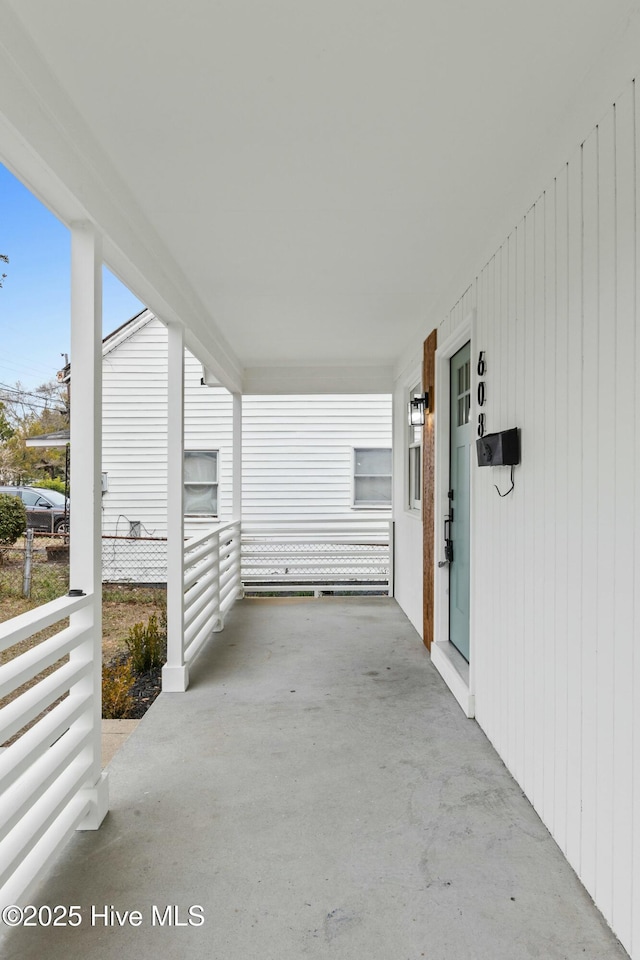 view of patio / terrace featuring a porch