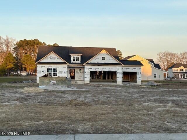 view of unfinished property