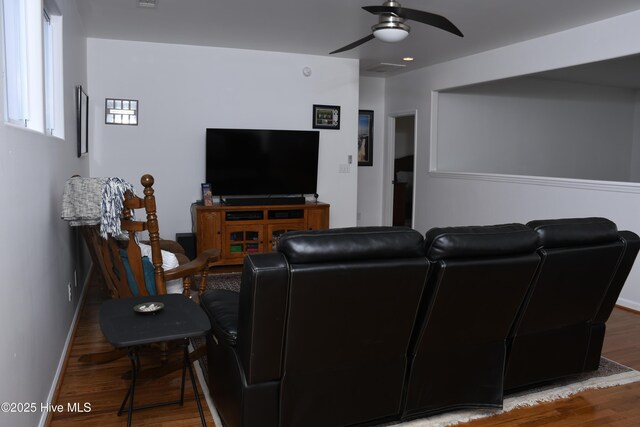 bedroom with hardwood / wood-style flooring