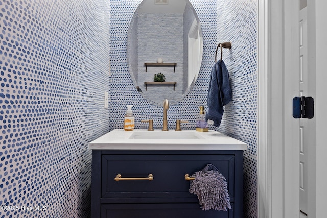 bathroom with vanity