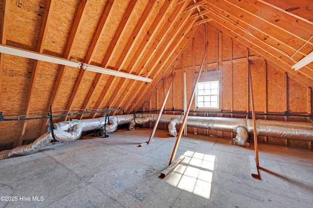 view of attic