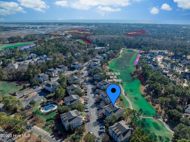 3350 Club Villas Dr Unit 205, Southport, NC 28461 - bird's eye view of a local golf course