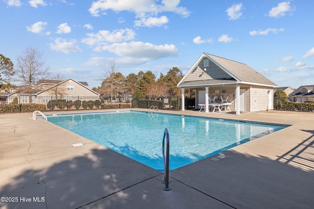 view of pool with a patio