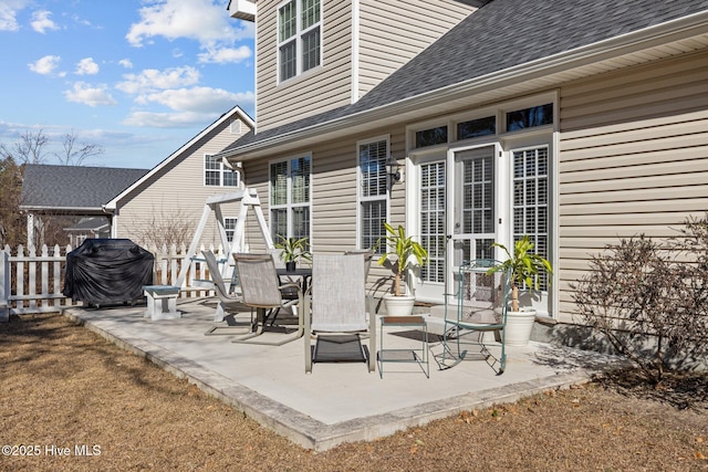 view of patio / terrace featuring grilling area