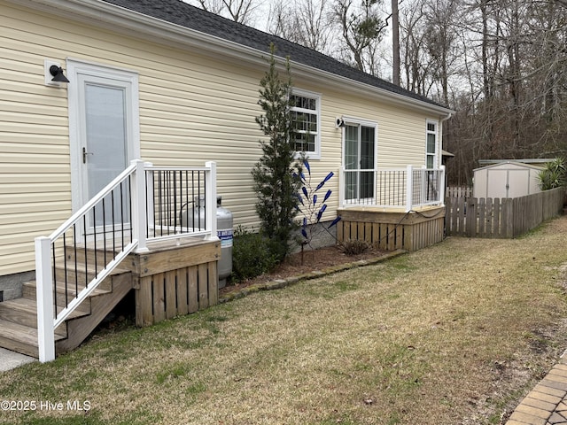 exterior space with a lawn