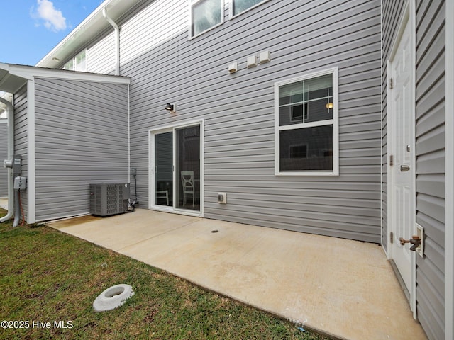 view of patio / terrace with central AC unit