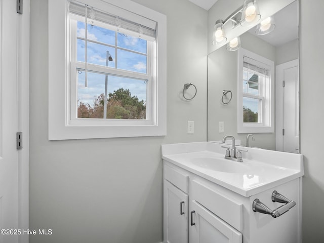 bathroom with vanity