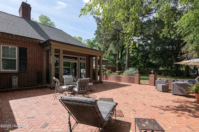 view of patio / terrace featuring outdoor lounge area