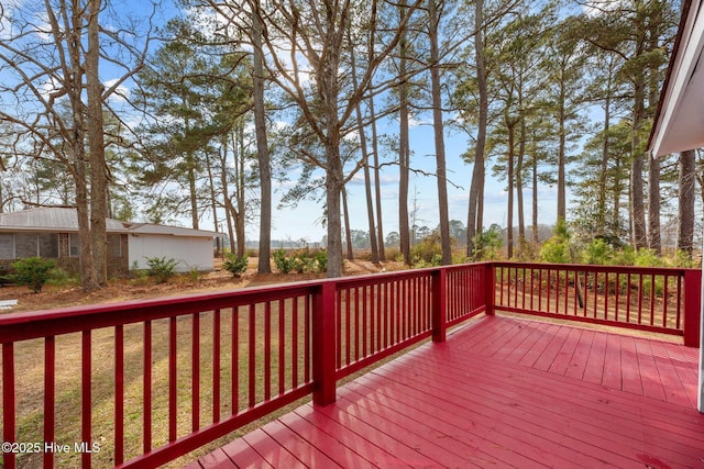 view of wooden terrace