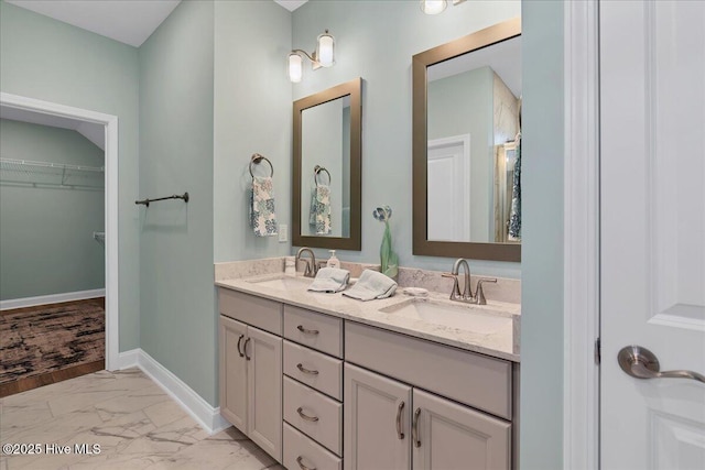 bathroom with vanity