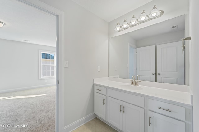 bathroom with vanity