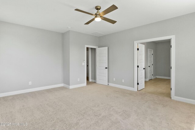 view of carpeted empty room