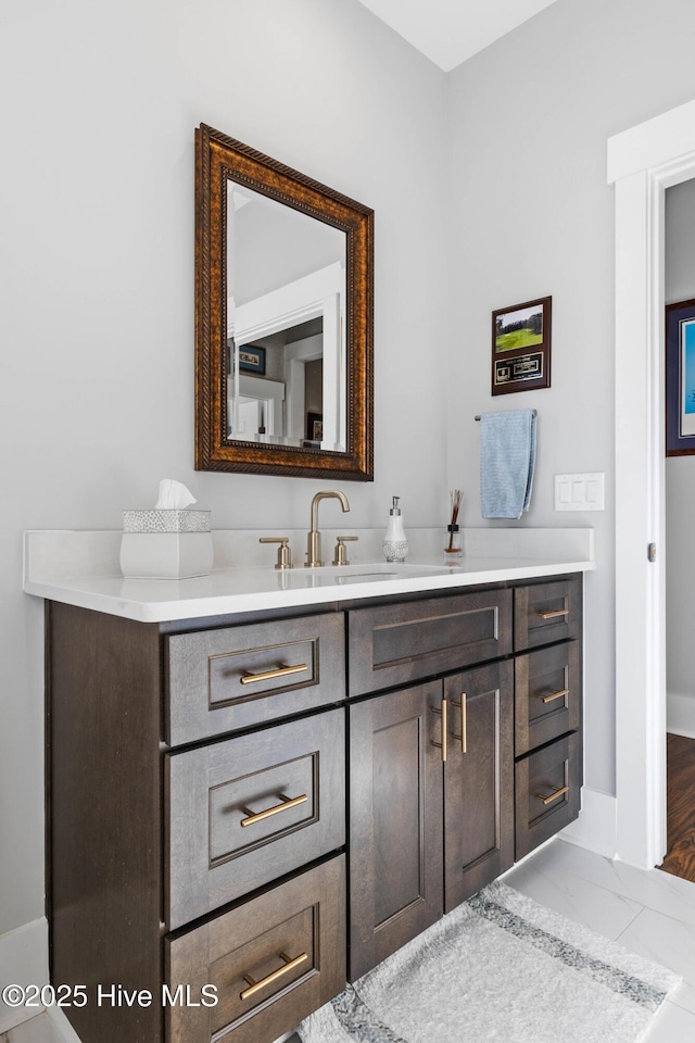 bathroom with vanity