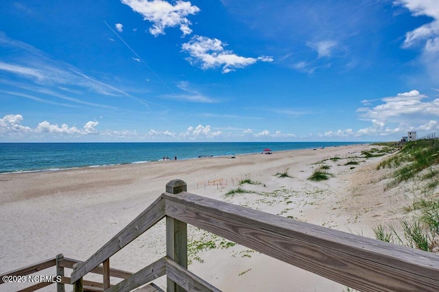 property view of water with a view of the beach