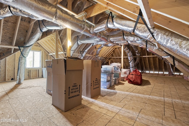 view of attic