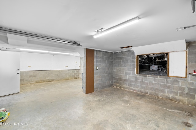 view of basement