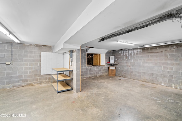 view of basement