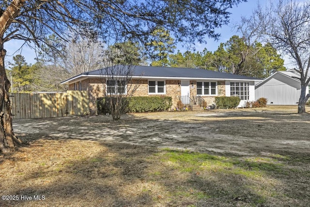 view of ranch-style home