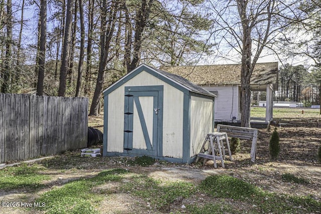 view of outbuilding