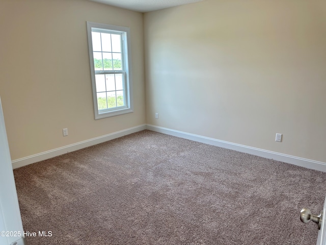 view of carpeted empty room