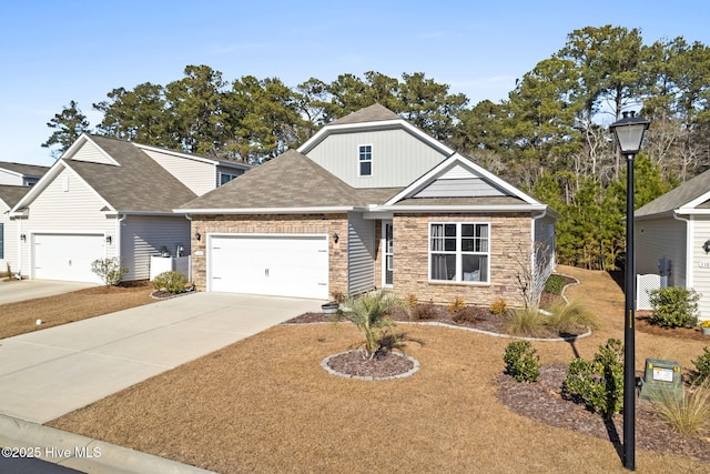 craftsman-style house featuring a garage