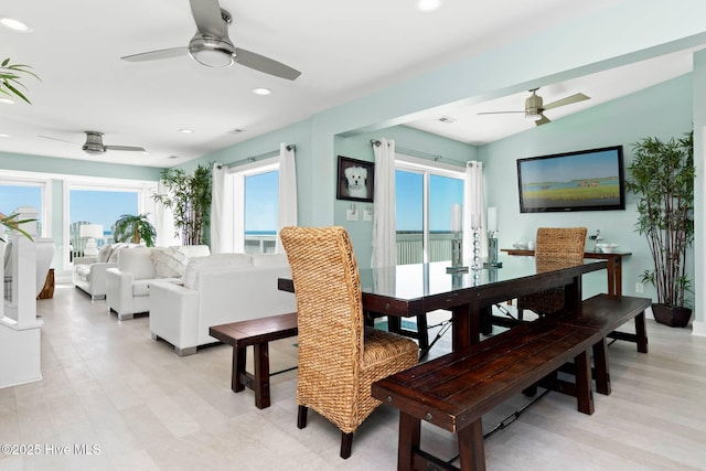 view of dining room