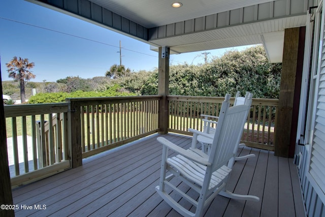 view of wooden terrace