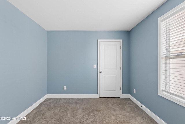 view of carpeted empty room