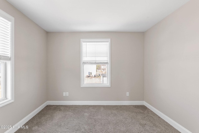 view of carpeted empty room