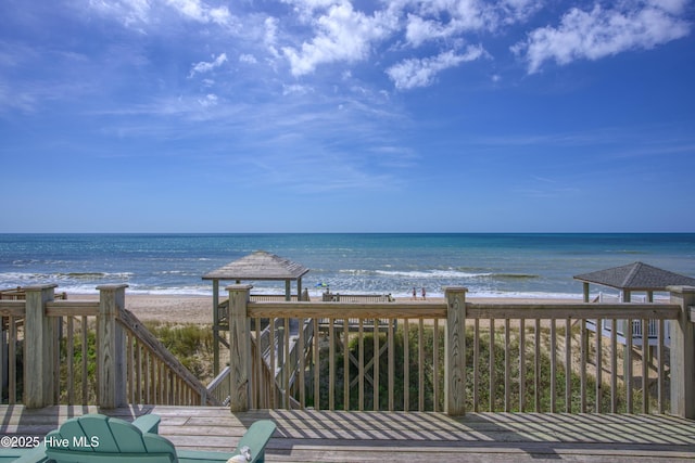 1280 New River Inlet Rd, North Topsail Beach, NC 28460 - water view featuring nearby beach