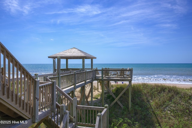1280 New River Inlet Rd, North Topsail Beach, NC 28460 - view of community with a water view