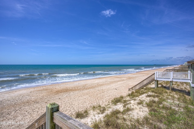 water view featuring a view of the beach