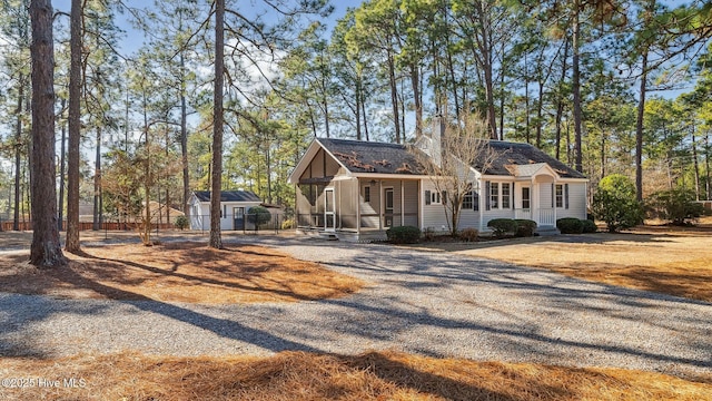 view of front of home featuring covered porch