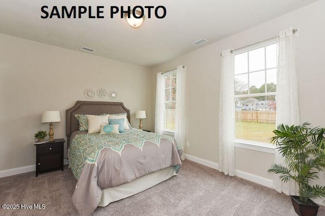 bedroom featuring carpet floors